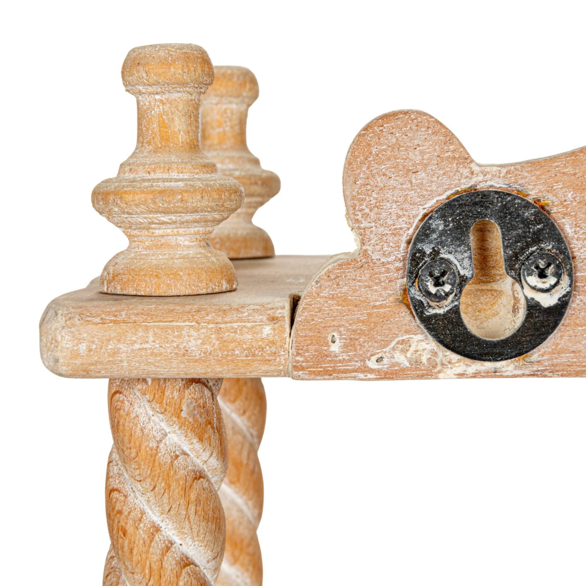 Hello Honey® 34.5" Natural Wood Wall Shelf with Shelves